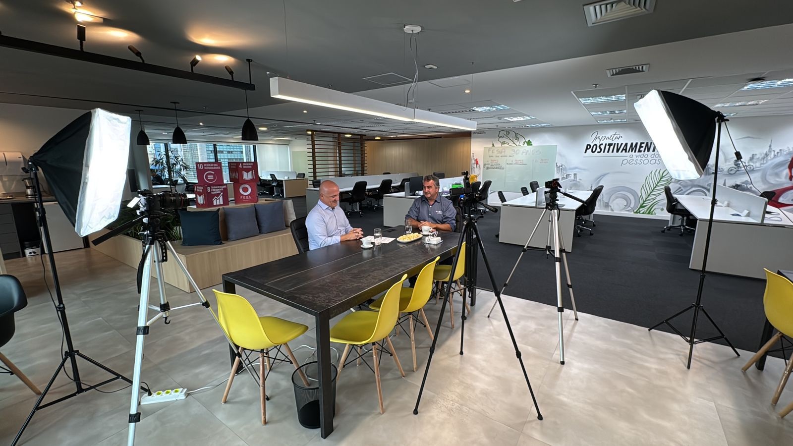 Equipe North Produções em set de filmagem